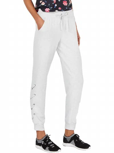 Ideology Fitness Workout Joggers - Plus In White Heather