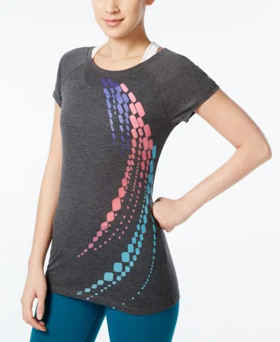 Ideology Graphic Burnout T-shirt In Charcoal Heather In Gray