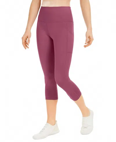 Ideology High-rise Side-pocket Cropped Leggings In Malaga In Purple