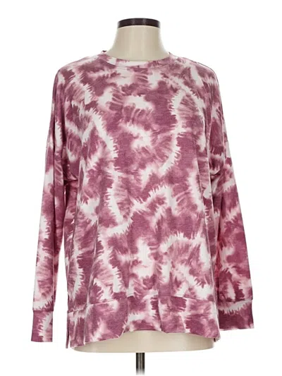 Pre-owned Ideology Long Sleeve T-shirt In Burgundy