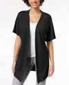 Ideology Open Front Wrap In Noir In Black