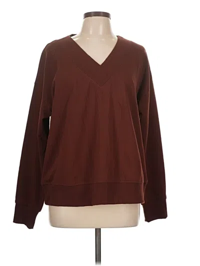 Pre-owned Ideology Pullover Sweater In Brown