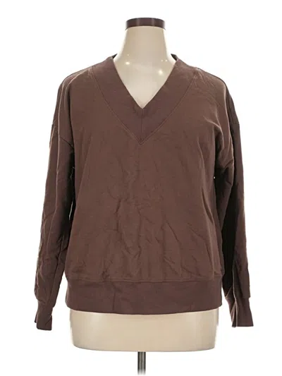 Pre-owned Ideology Pullover Sweater In Brown