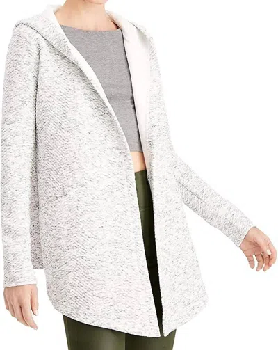 Ideology Quilted Hooded Wrap In Bright White