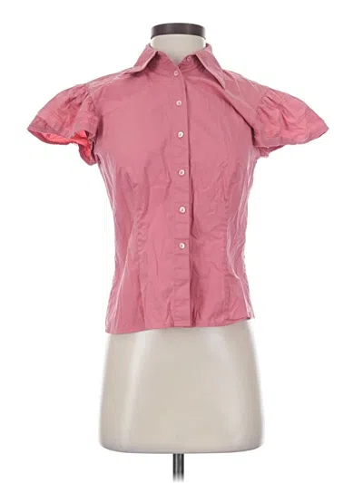 Pre-owned Ideology Short Sleeve Blouse In Pink