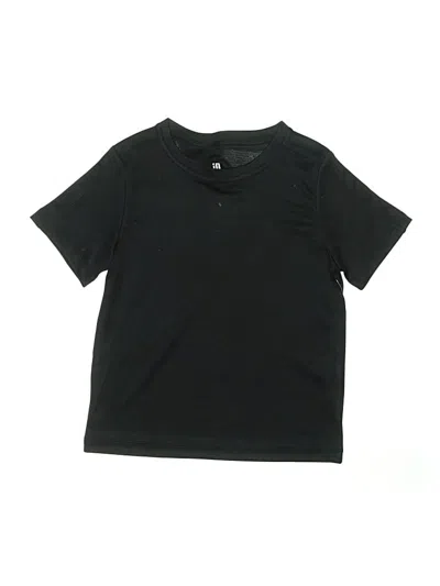 Pre-owned Ideology Kids' Short Sleeve Henley Shirt In Black