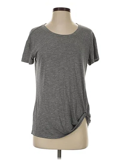 Pre-owned Ideology Short Sleeve Top Gray Crew Neck Tops
