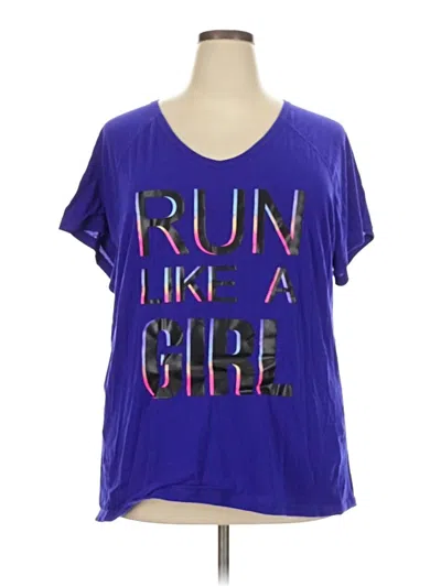 Pre-owned Ideology Short Sleeve T-shirt In Purple
