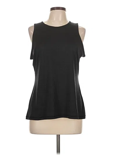 Pre-owned Ideology Sleeveless Top Black Halter Neckline Tops