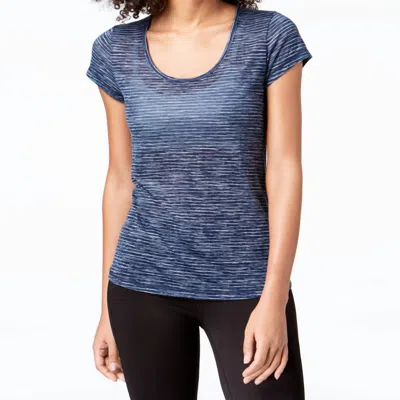 Ideology Space Dyed Mesh Back T-shirt In Tempo Yarn Dye In Multi