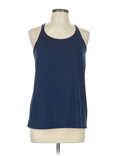 Pre-owned Ideology Tank Top Blue Halter Neckline Tops