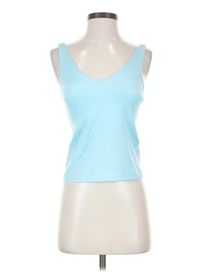 Pre-owned Ideology Tank Top Blue Strapless Neckline Tops