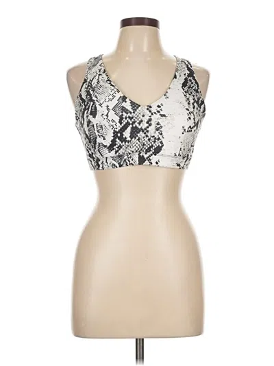 Pre-owned Ideology Tank Top Ivory Halter Neckline Tops In White