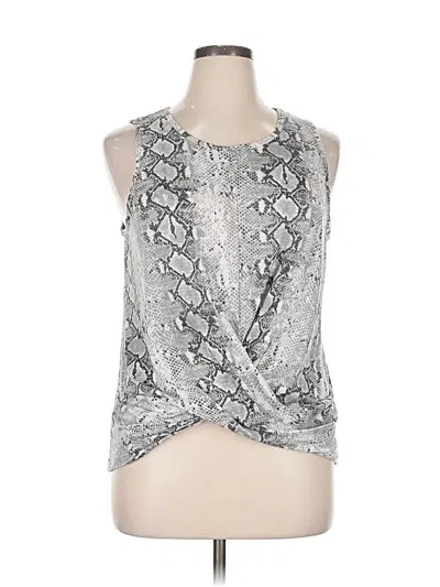 Pre-owned Ideology Tank Top Silver Halter Neckline Tops