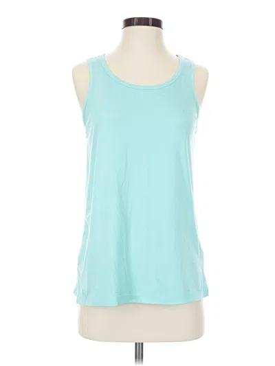 Pre-owned Ideology Tank Top Teal Halter Neckline Tops