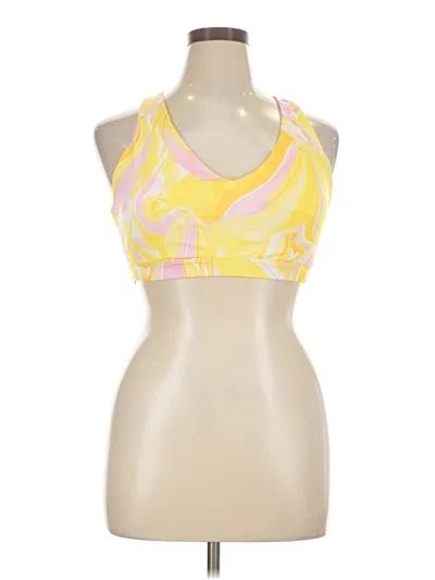 Pre-owned Ideology Tank Top Yellow Halter Neckline Tops