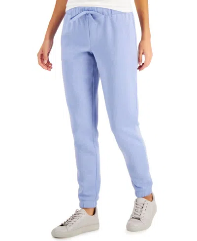 Ideology Women's Activewear Fleece Joggers In Lavender In Blue