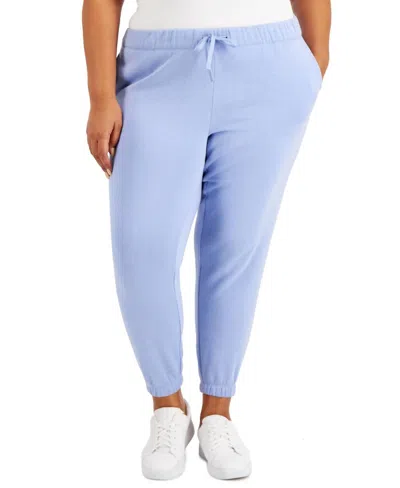 Ideology Women's Activewear Plus Size Jogger Pants In Lavender In Blue