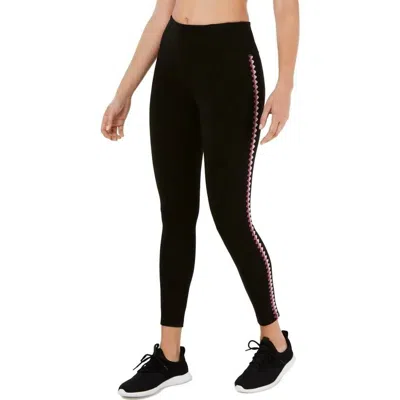 Ideology Women's Blanket Stitch Leggings In Deep Black