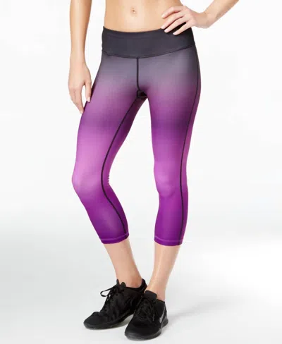 Ideology Women's Cropped Ombre Training Leggings In Push It Purple