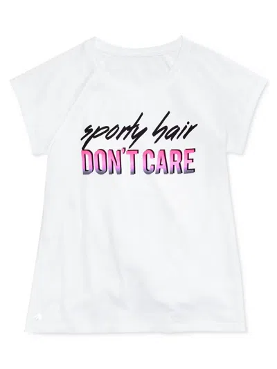 Ideology Women's Don't Care Graphic Top In Bright White