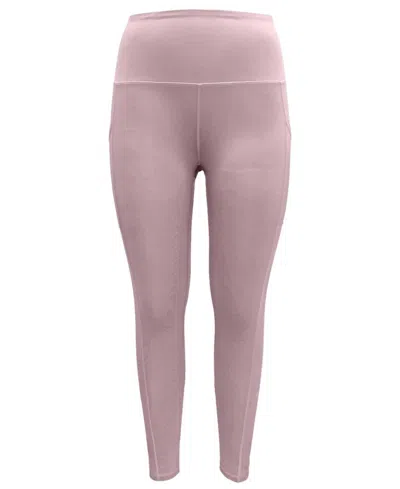 Ideology Women's High-waist Side-pocket 7/8 Leggings In Icy Rose In Pink