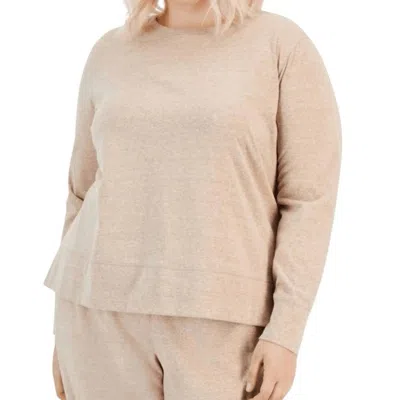 Ideology Women's Long Sleeve Top In Tan In Neutral