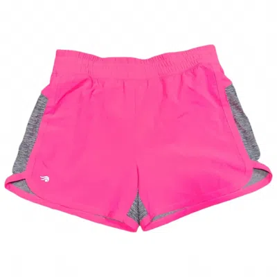 Ideology Women's Mixed Media Shorts In Pink/gray
