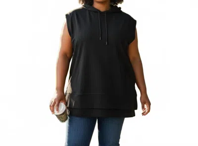 Ideology Women's Sleeveless Hoodie In Black