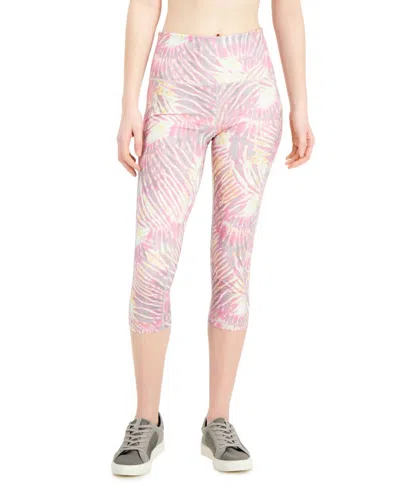 Ideology Women's Tropical-print Pocket Cropped Leggings In Tropic Fusion In Multi
