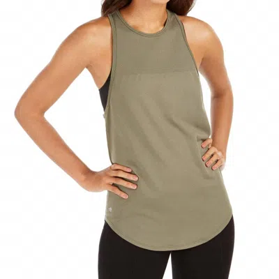 Ideology Womens Activewear Racerback Tank Top In Dusty Olive In Green