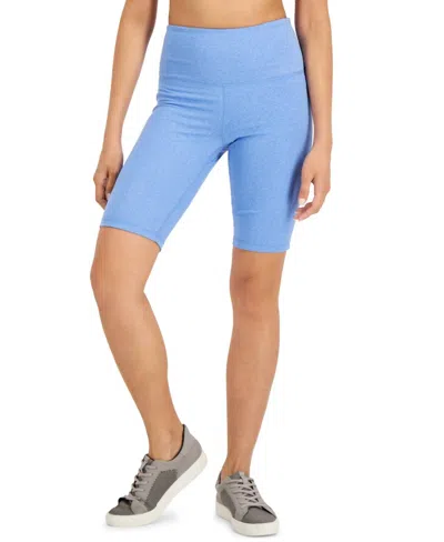 Ideology Womens Activewear Sweat Set Biker Shorts In Lavender Blue