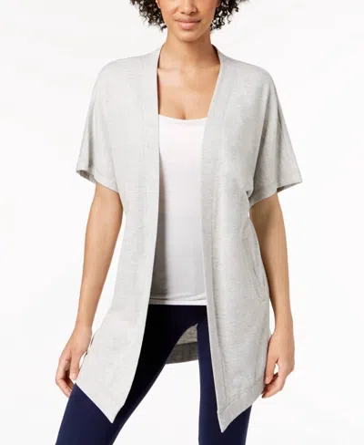 Ideology Womens Open Front Wrap In Whisper Heather In Multi