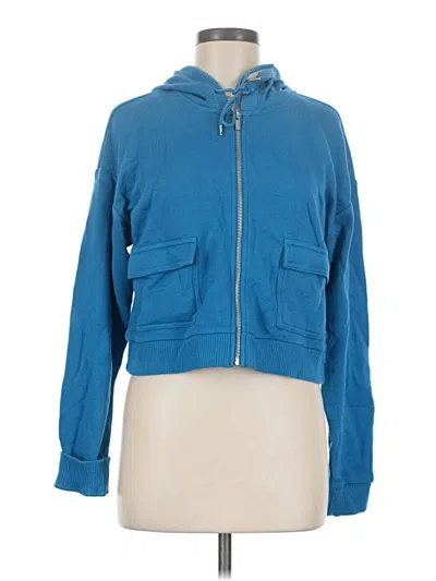 Pre-owned Ideology Zip Up Hoodie In Blue