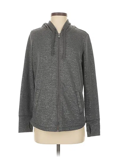 Pre-owned Ideology Zip Up Hoodie In Gray