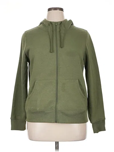 Pre-owned Ideology Zip Up Hoodie In Green