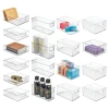 Idesign 18-piece Clear Bin Organization Set In Transparent