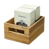 Idesign Acacia Wood Pantry Storage Bin With Handles In Brown