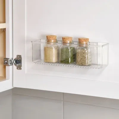 Idesign Adhesive Organizer Bin For Kitchen - Set Of 4 - Clear