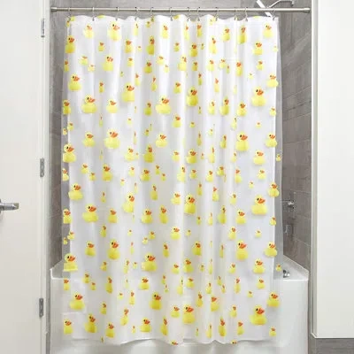 Idesign Animal Print Single Shower Curtain