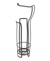Idesign Axis Metal Free Standing Toilet Paper Tissue Holder, Roll Reserve Canister In Bronze