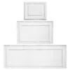 Idesign Bright White 3 Piece Microfiber Bath Mats