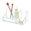 Idesign Cade Plastic 4 Compartment Makeup Organizer In White