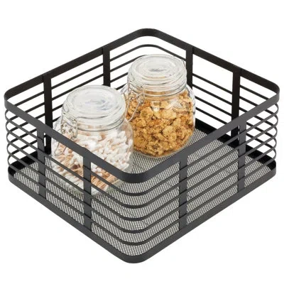 Idesign Carson Basket In Matte Black