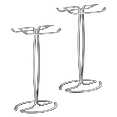 Idesign Chrome T-shape Countertop Hand Towel Holder