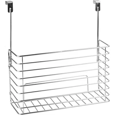 Idesign Classico Over Cabinet Steel Wire Bakeware Organizer In Silver