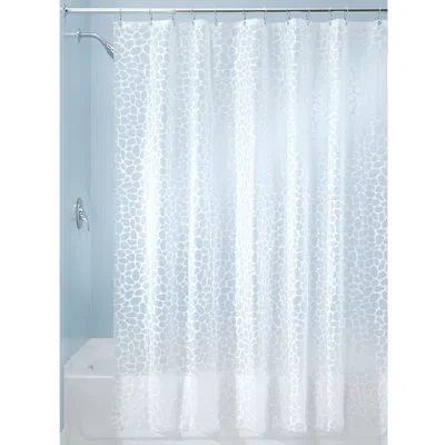 Idesign Eva Vinyl Frost Single Shower Curtain