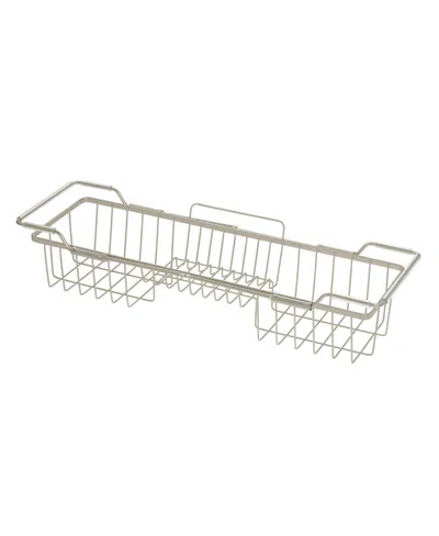 Idesign Everett Adjustable Over Bathtub Caddy, Bath Tray In Satin