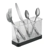 Idesign Forma Flatware Organizer In Clear,matte Black