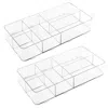 Idesign Interlocking 5-section Plastic Drawer Organizer In White